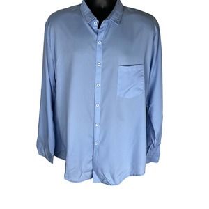 New Turndown Collar Men Dress Shirt Loose Style Button Down for Business Work